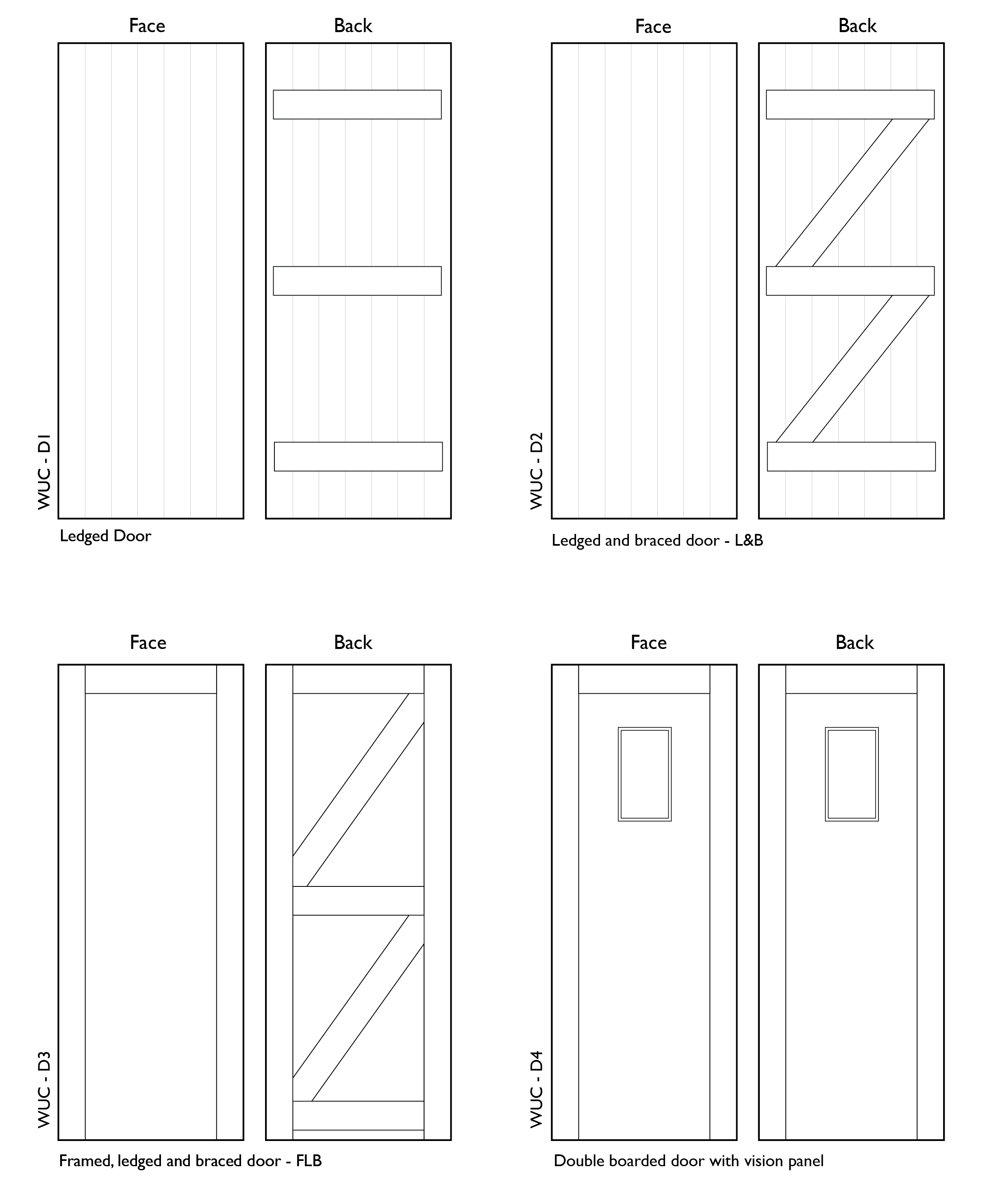 Ledged Doors Bespoke Solid Lb Doors in wood